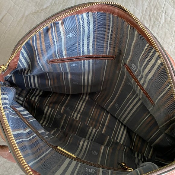 BANANA REPUBLIC Brown Leather Satchel - Picture 4 of 4